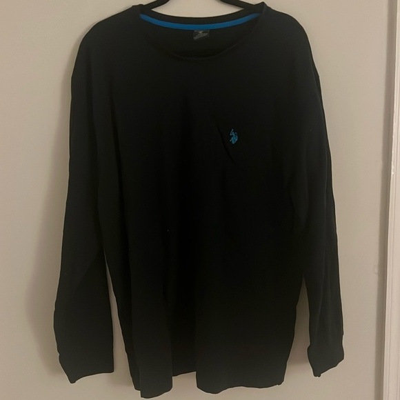 U.S. Polo Association Black Long Sleeve Tee - Picture 1 of 4